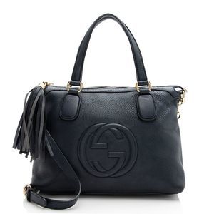Gucci Grained Leather Soho Working Tote